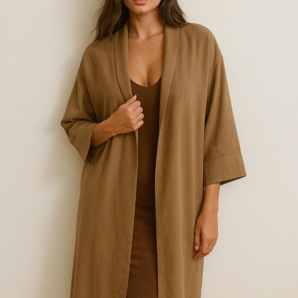 Elegant Brown Women's Robe
